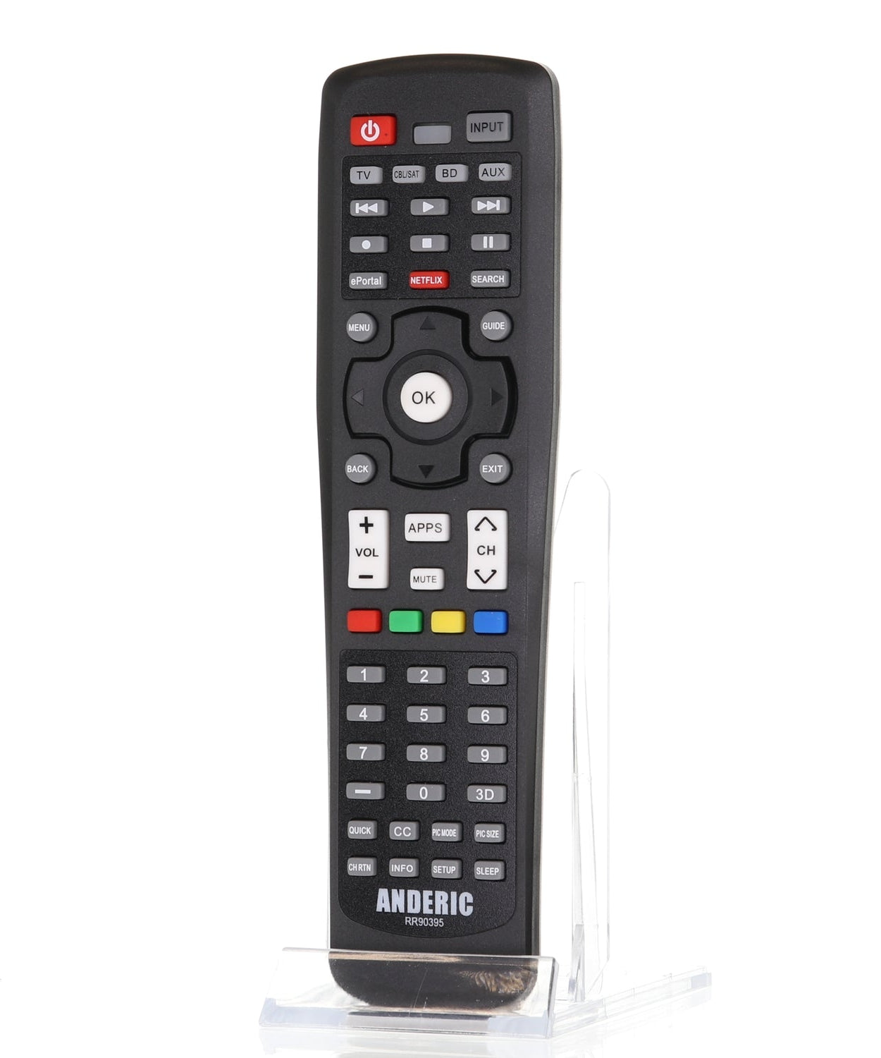 Anderic RR90395 Repalcement Smart TV Remote Control for Toshiba CT-90395 and Others