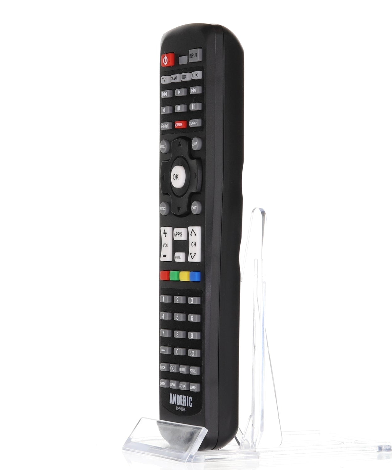 Anderic RR90395 Repalcement Smart TV Remote Control for Toshiba CT-90395 and Others