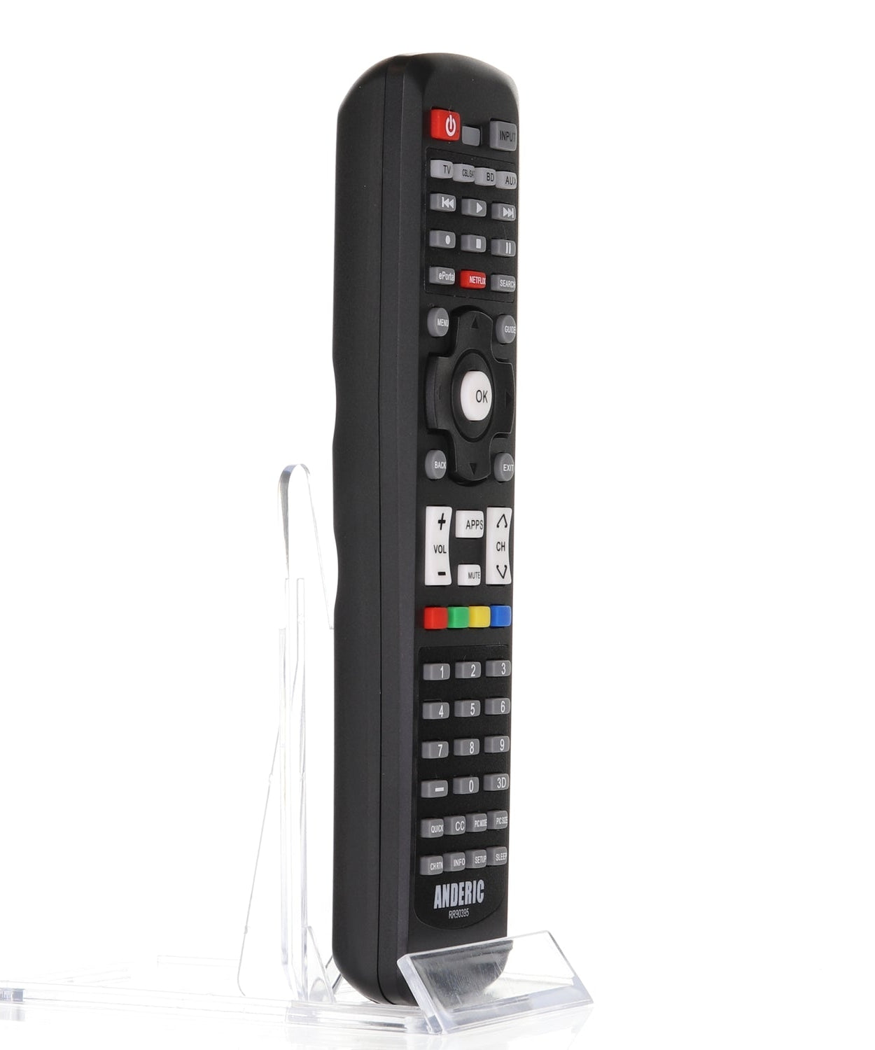 Anderic RR90395 Repalcement Smart TV Remote Control for Toshiba CT-90395 and Others