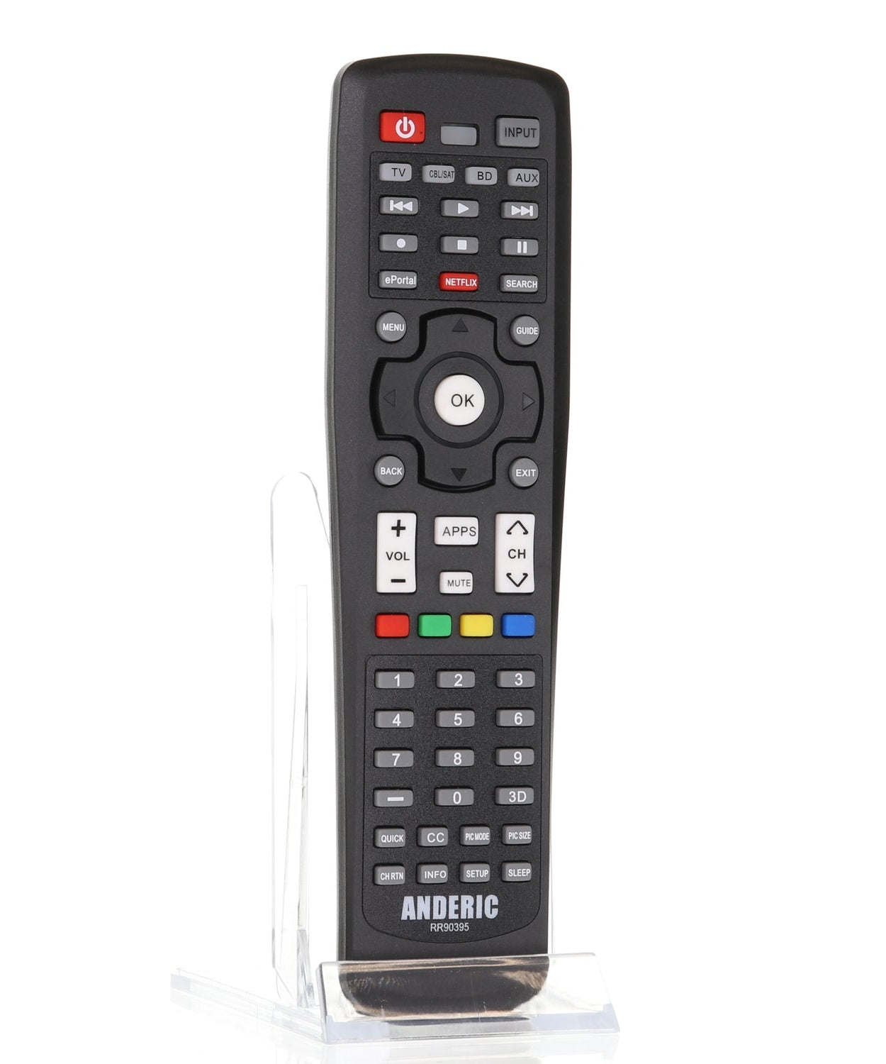 Anderic RR90395 Repalcement Smart TV Remote Control for Toshiba CT-90395 and Others