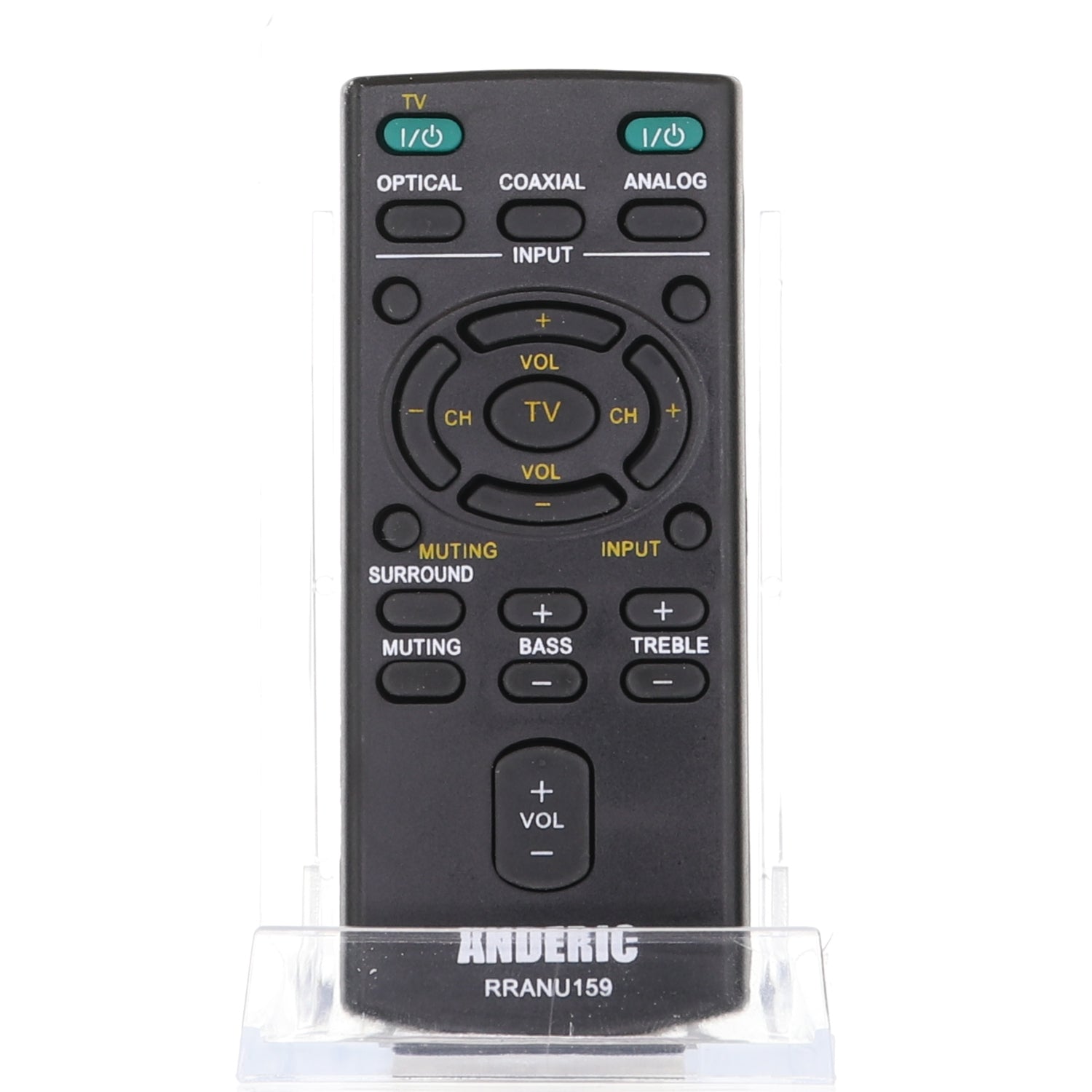 Anderic RRANU159 Replacement Remote Control for Sony Sound Bar RM-ANU159, RM-ANU160, RMT-AH101U, RMT-AH101U, RM-ANU191, and Others