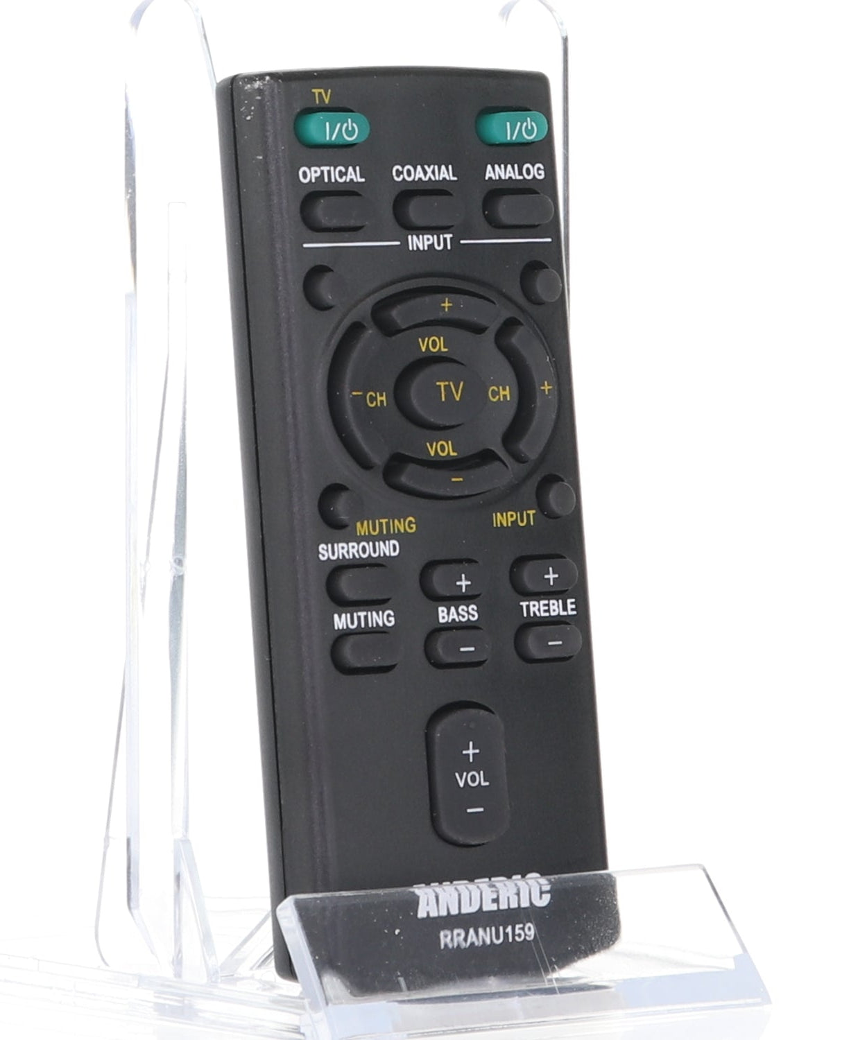 Anderic RRANU159 Replacement Remote Control for Sony Sound Bar RM-ANU159, RM-ANU160, RMT-AH101U, RMT-AH101U, RM-ANU191, and Others