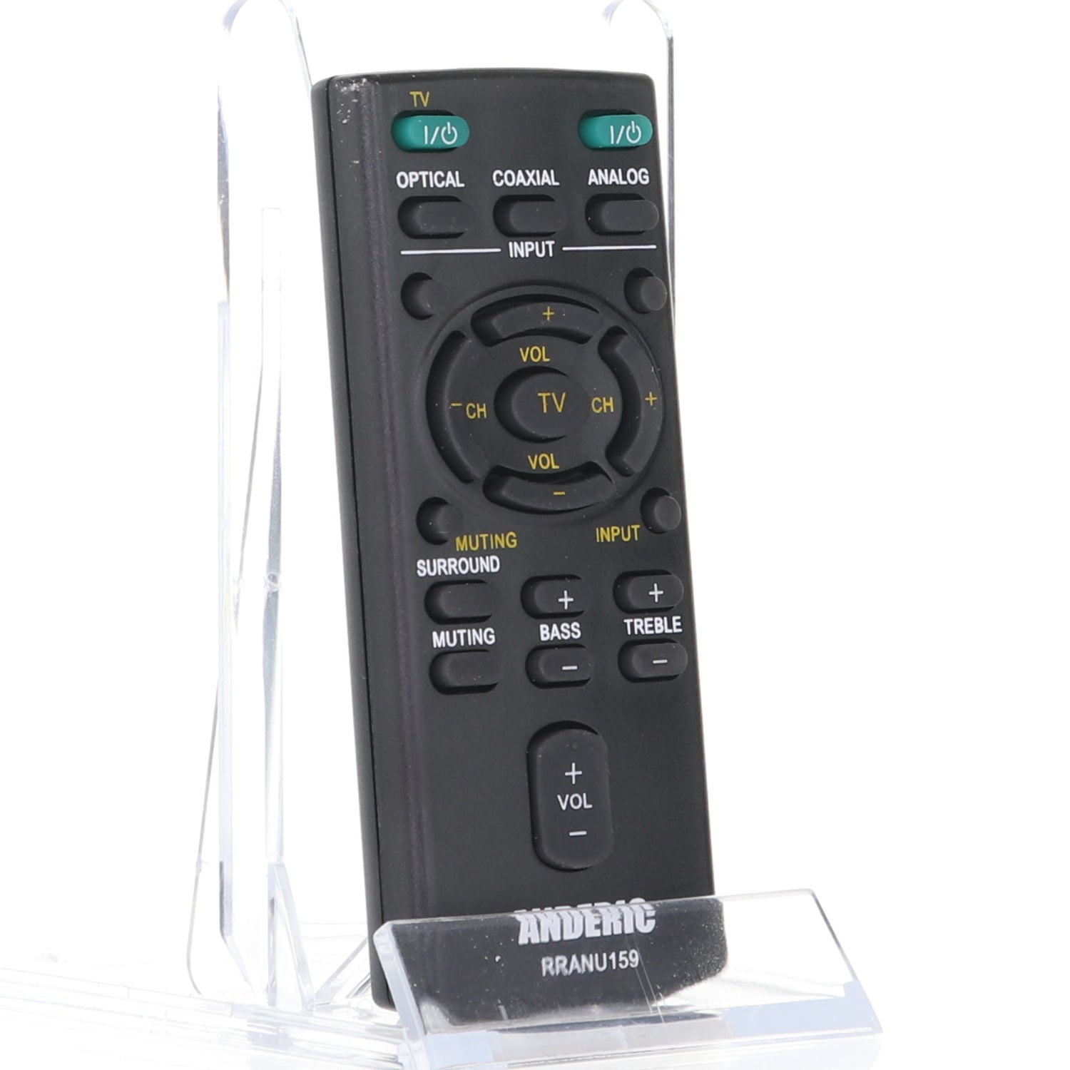 Anderic RRANU159 Replacement Remote Control for Sony Sound Bar RM-ANU159, RM-ANU160, RMT-AH101U, RMT-AH101U, RM-ANU191, and Others
