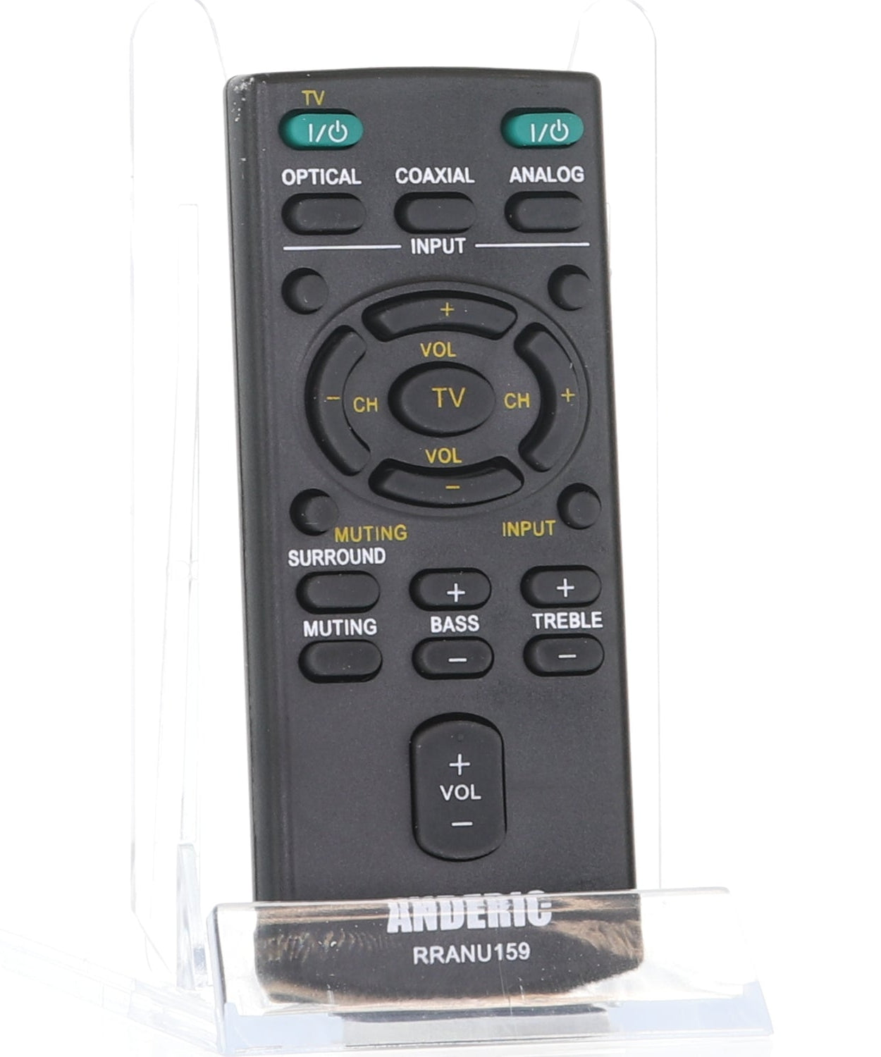 Anderic RRANU159 Replacement Remote Control for Sony Sound Bar RM-ANU159, RM-ANU160, RMT-AH101U, RMT-AH101U, RM-ANU191, and Others