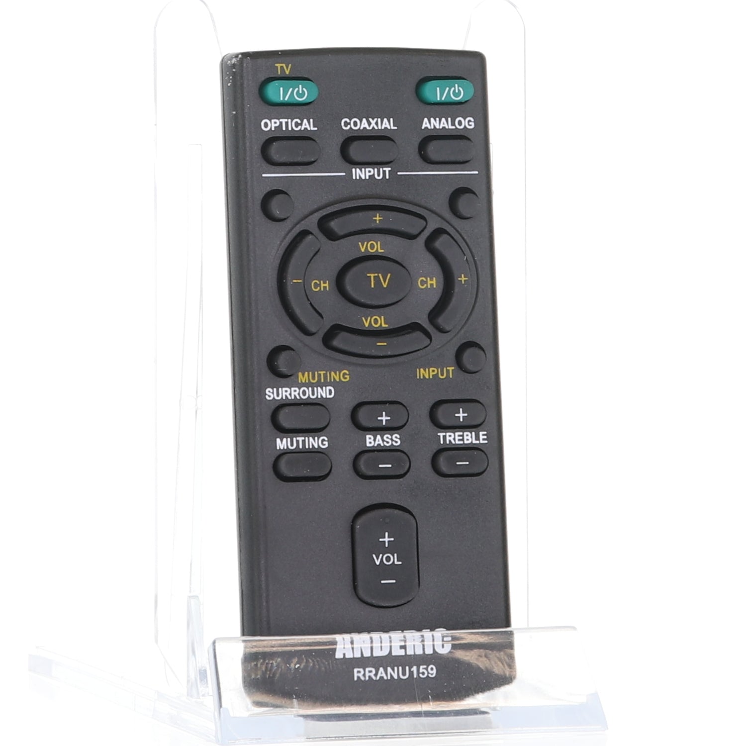 Anderic RRANU159 Replacement Remote Control for Sony Sound Bar RM-ANU159, RM-ANU160, RMT-AH101U, RMT-AH101U, RM-ANU191, and Others