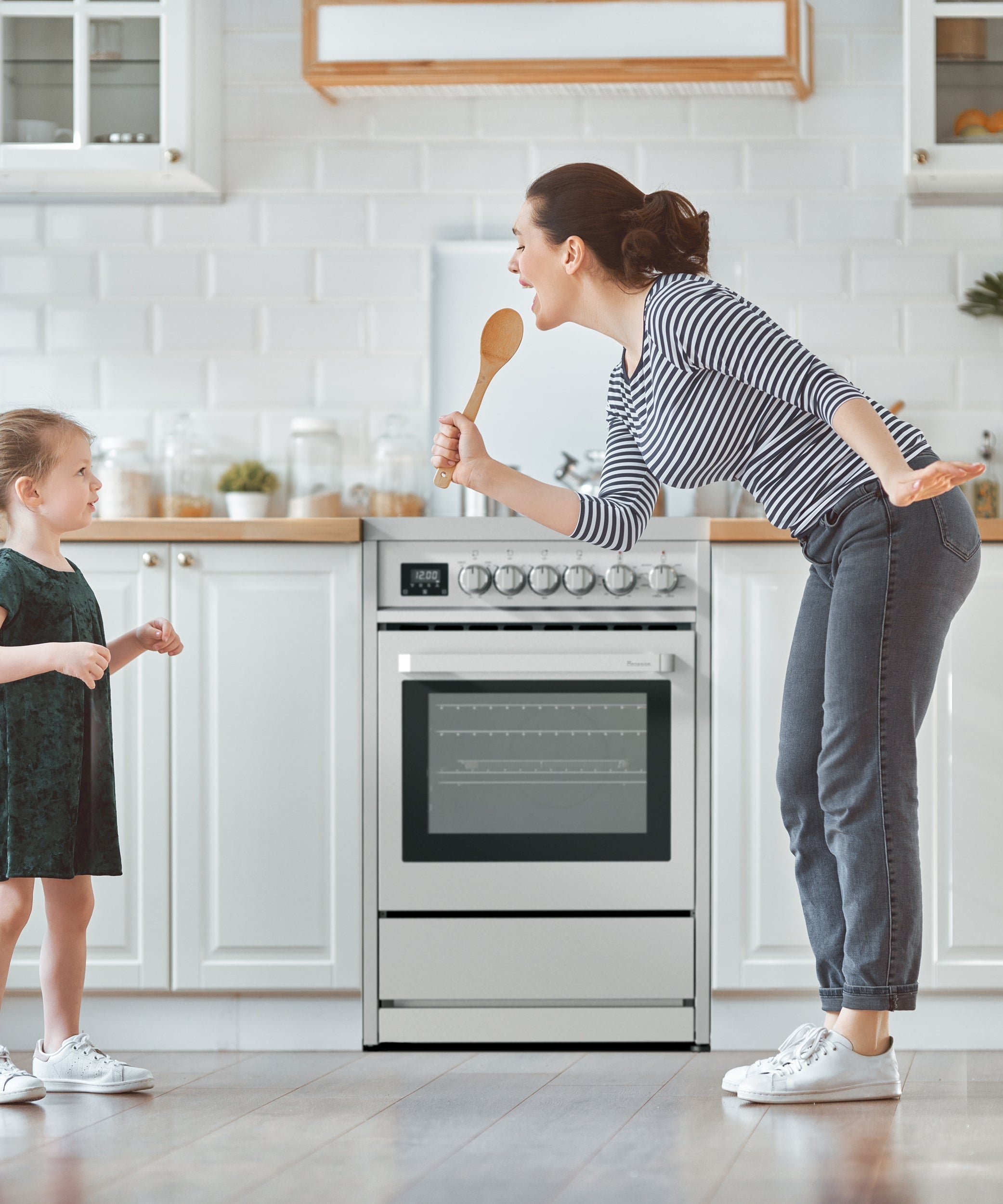 Rangaire 24" Elektroherd AirFry Umluftofen Freistehend Edelstahl RRE241TS