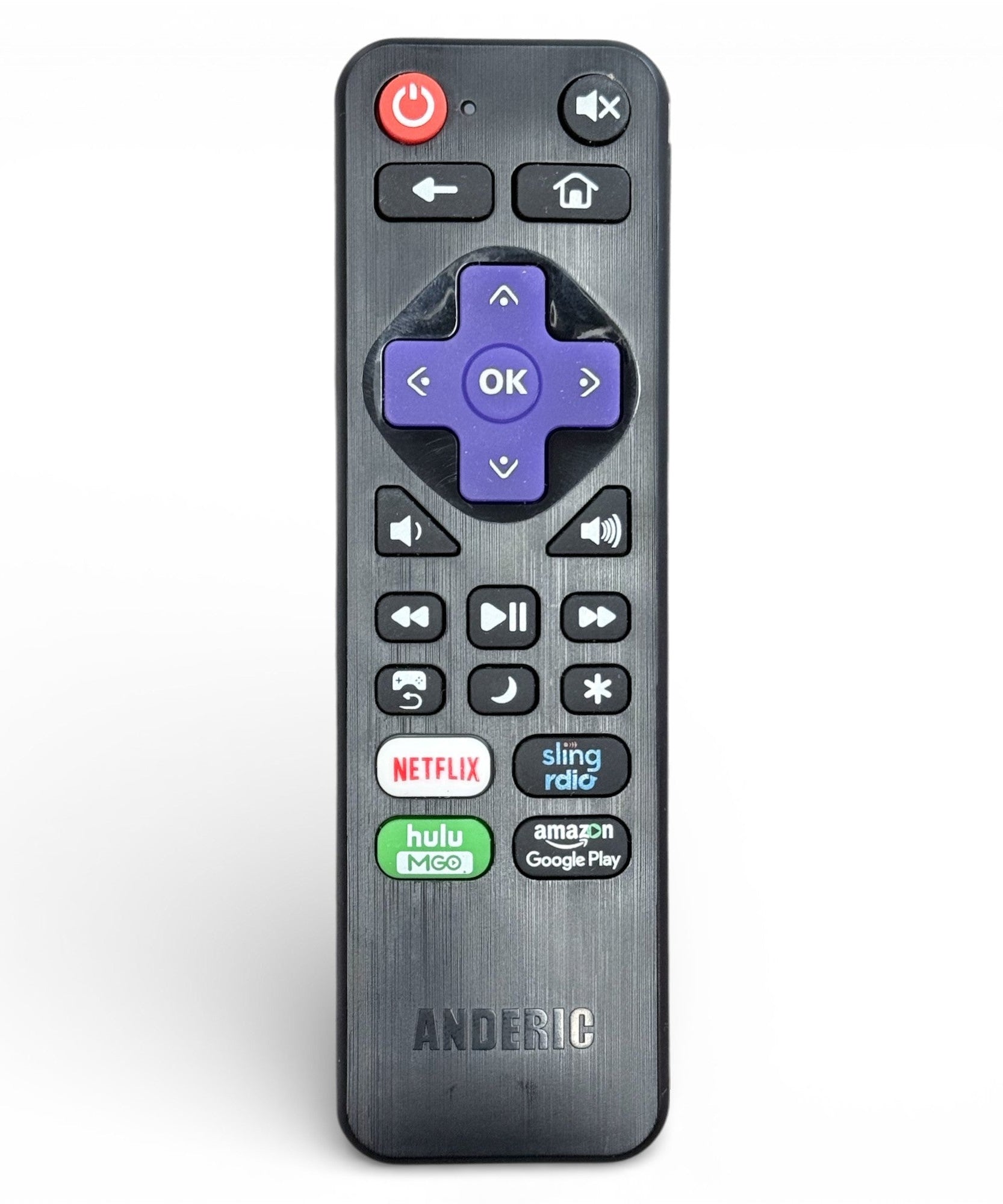 Anderic RRST01.3 Universal Remote Control for Roku Streaming Player and TV with Learning
