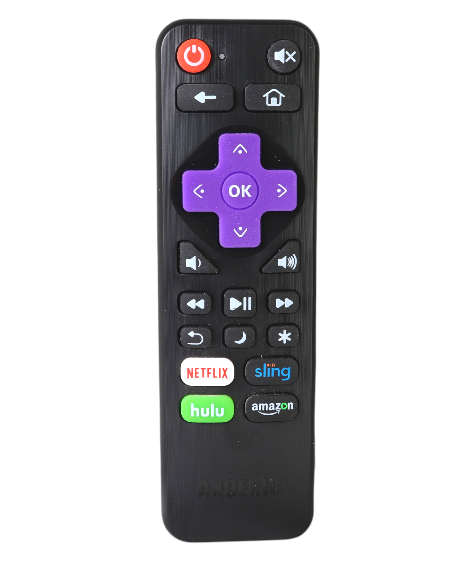 Anderic RRLC18 Replacement TV Remote Control for Sharp, Hisense, Proscan RokuOS TV's | No programming