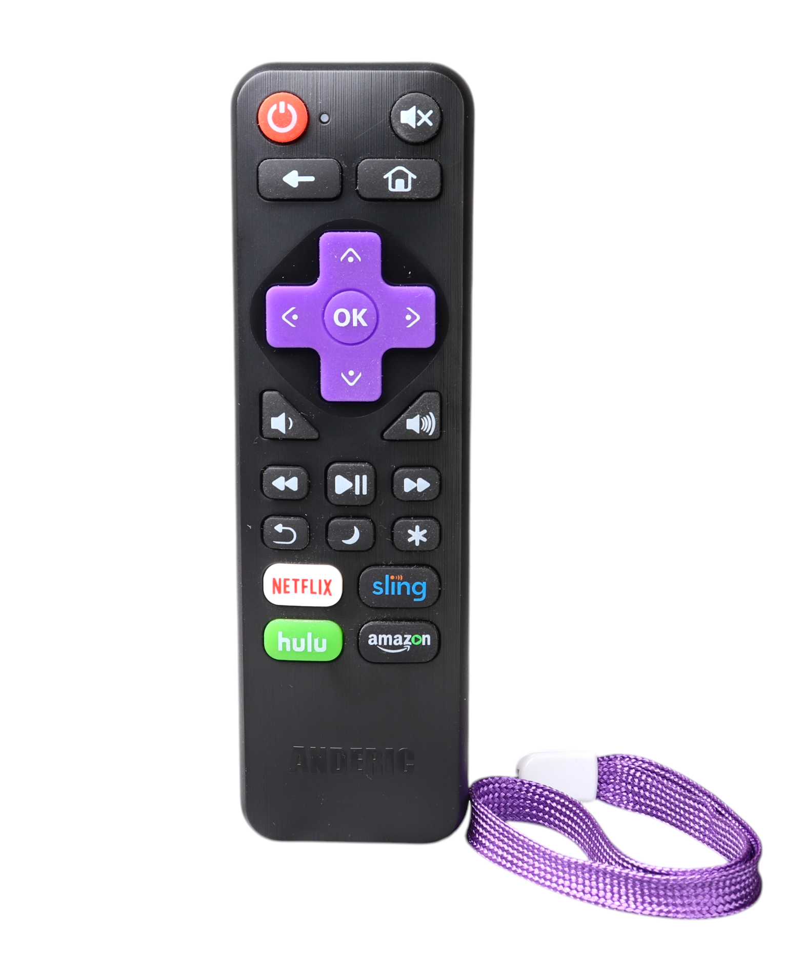 Anderic RRLC18 Replacement TV Remote Control for Sharp, Hisense, Proscan RokuOS TV's | No programming