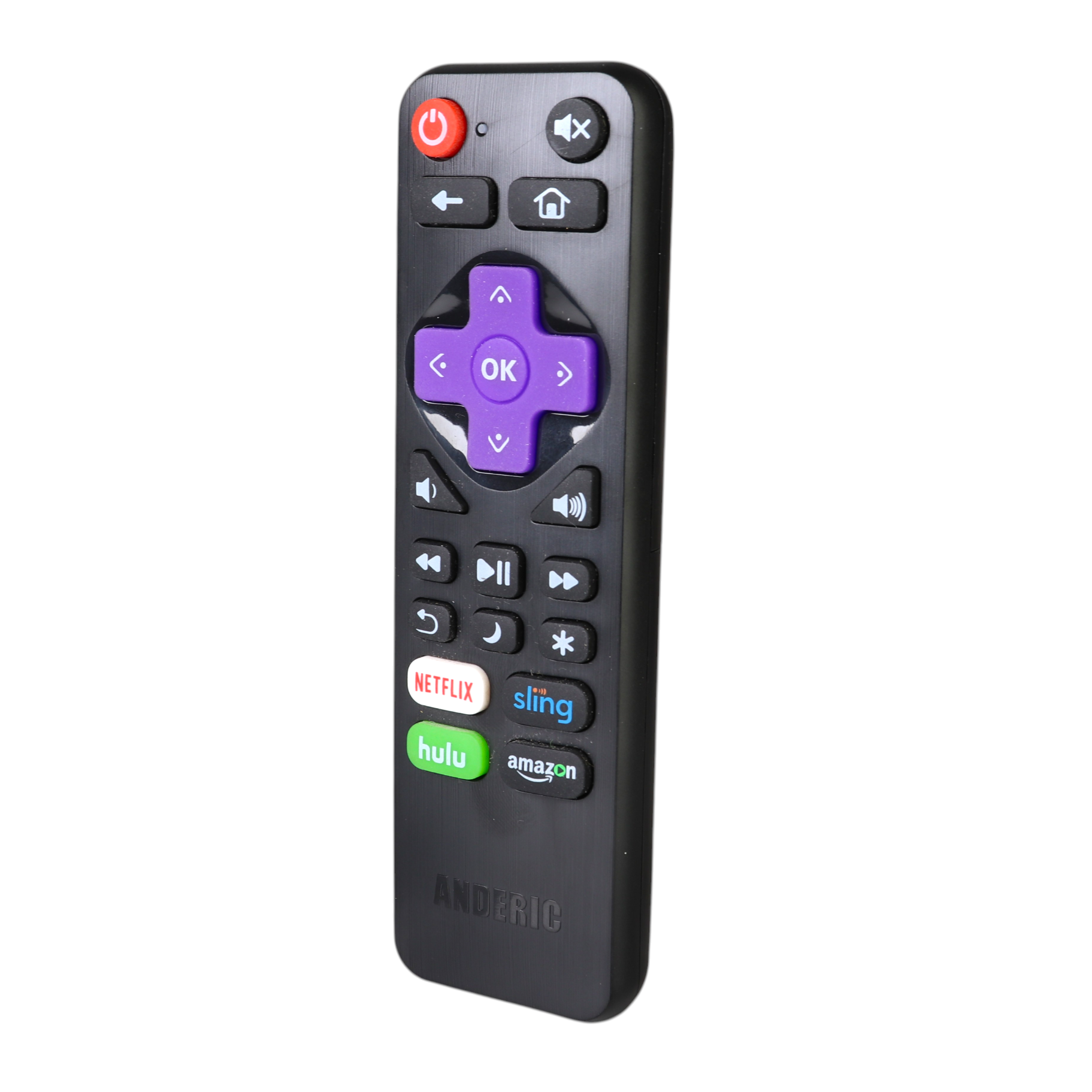 Anderic RRLC18 Replacement TV Remote Control for Sharp, Hisense, Proscan RokuOS TV's | No programming
