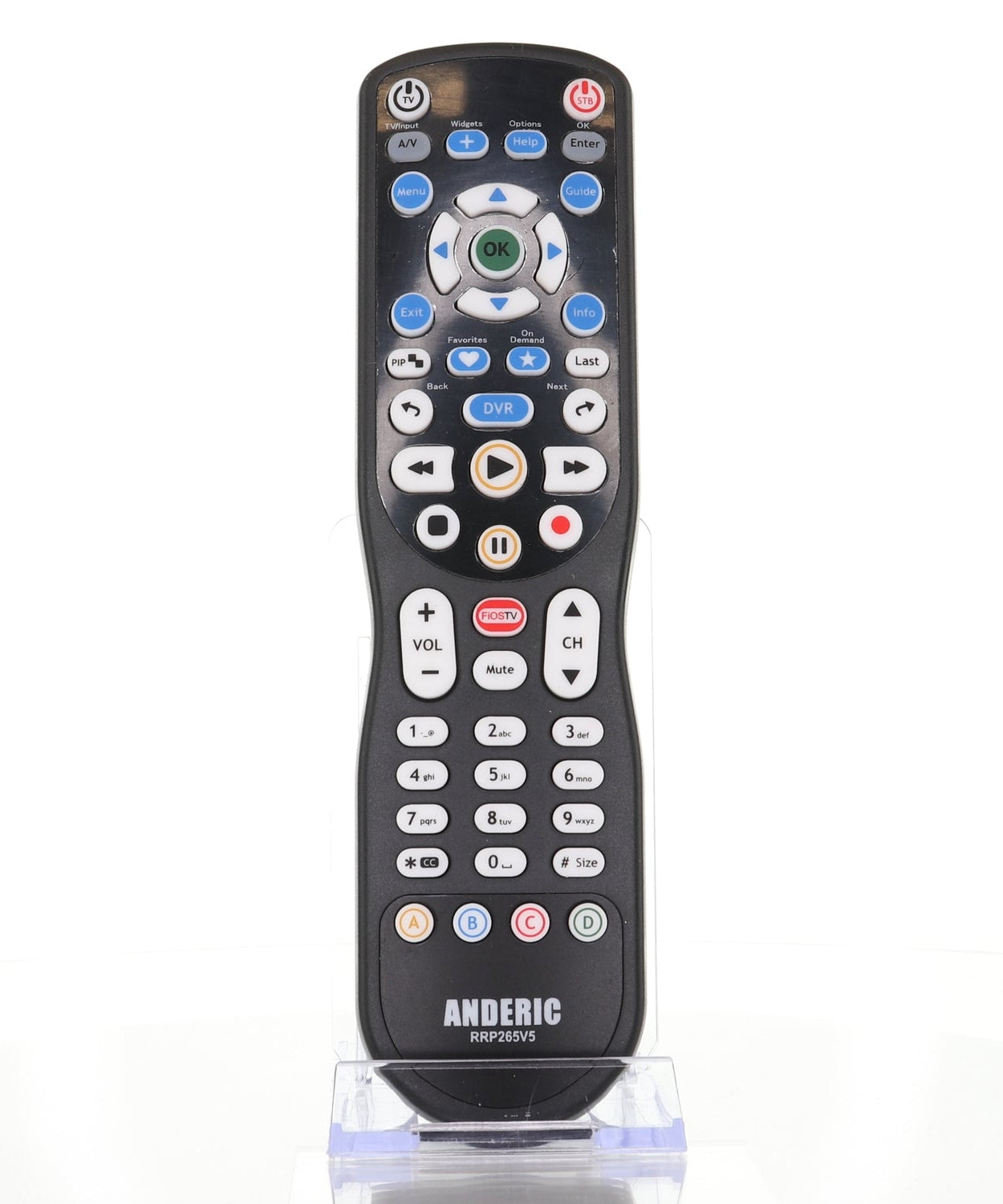 Anderic RRP265V5 Replacement 2-Device Universal Remote Control for Verizon FiOS Cable - P265v5
