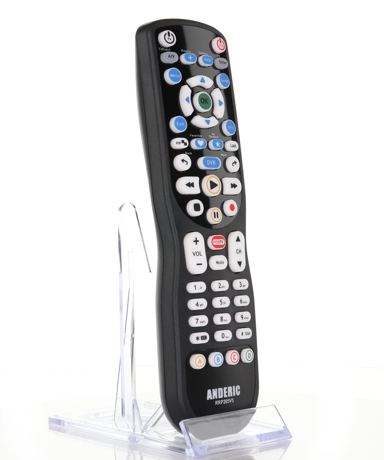 Anderic RRP265V5 Replacement 2-Device Universal Remote Control for Verizon FiOS Cable - P265v5