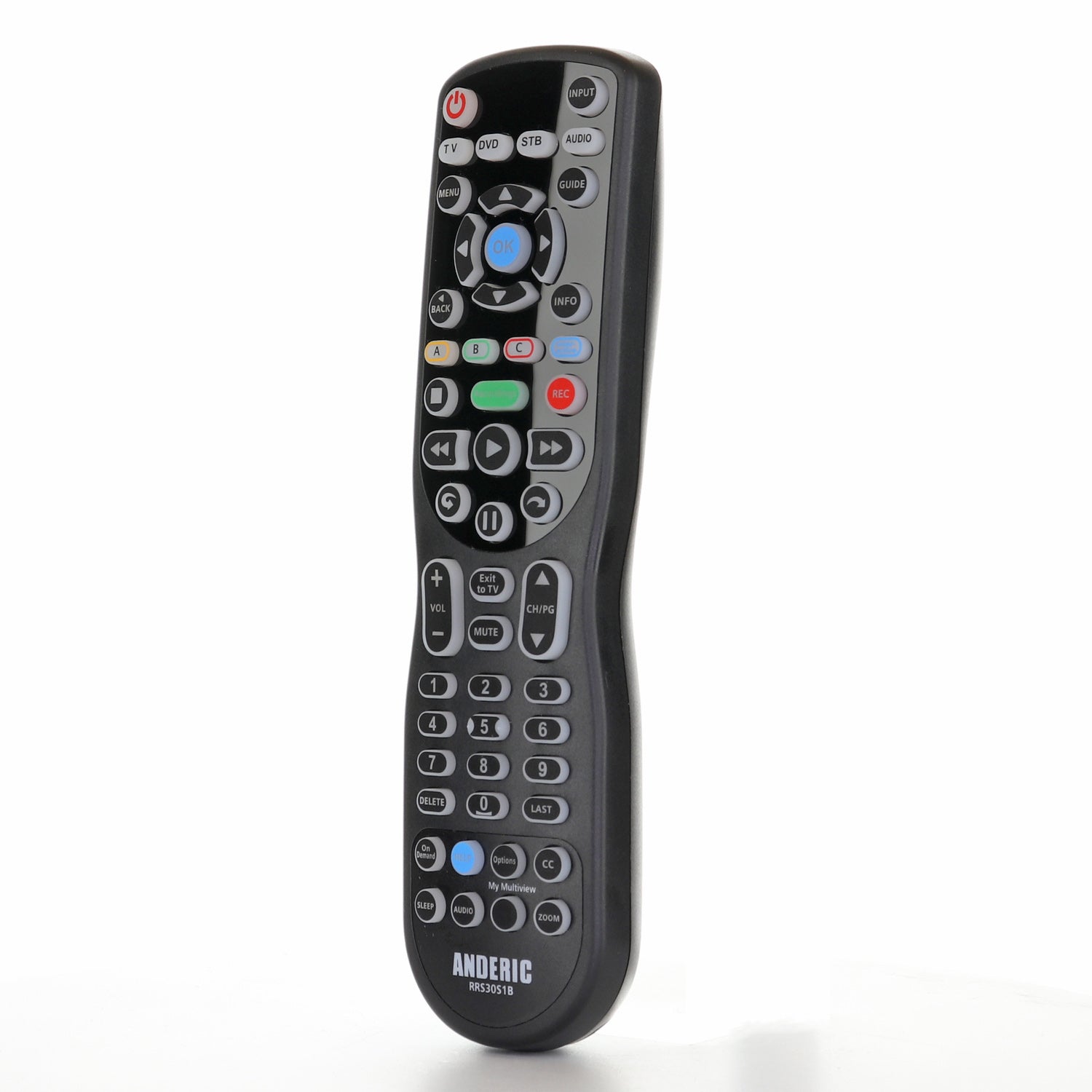 Anderic RRS30S1B 4-device Universal Remote Control for AT&T U-VERSE Cable Set top boxes with Learning | S30-S1A, 5601BC0001R, S30-S1B