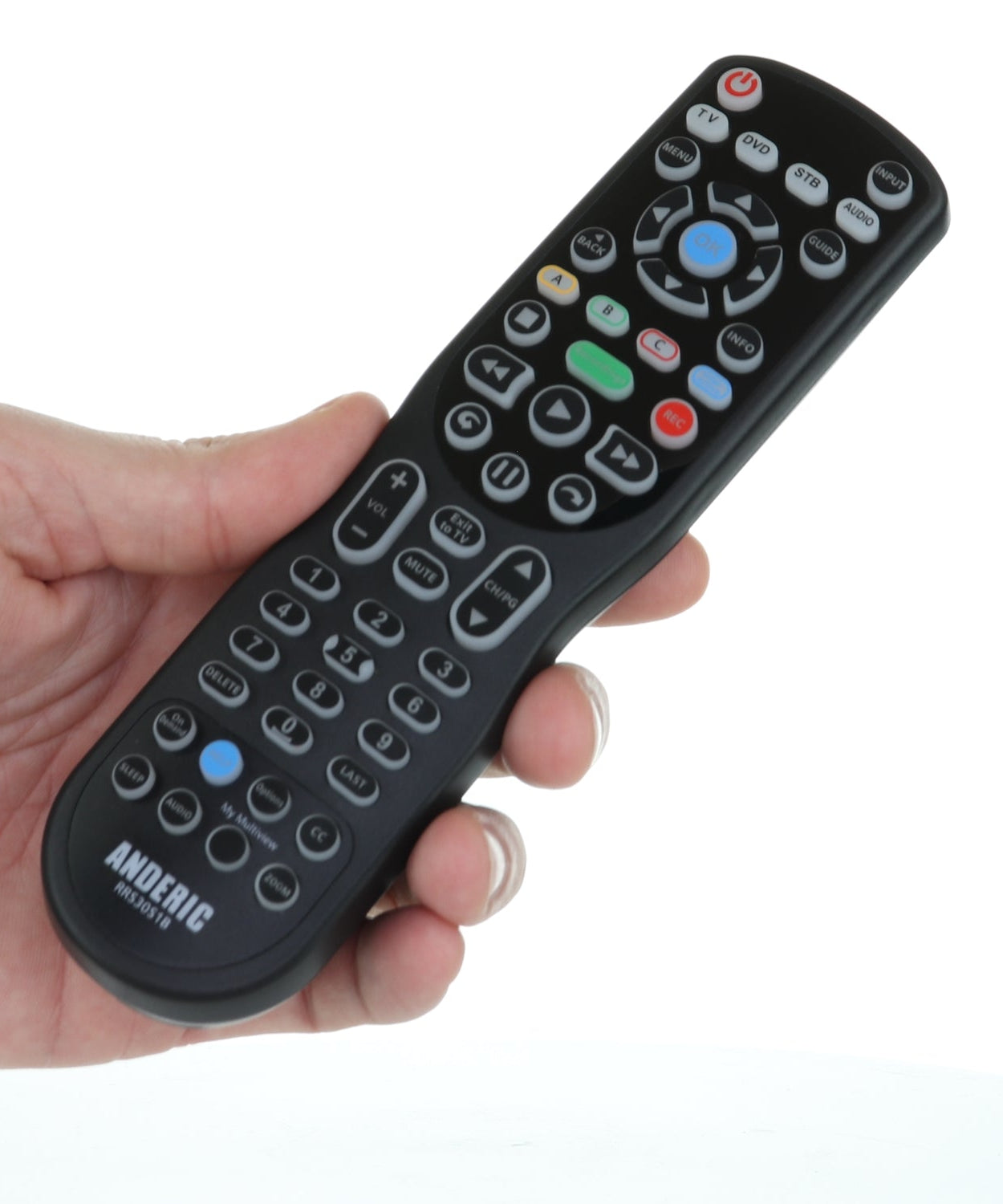 Anderic RRS30S1B 4-device Universal Remote Control for AT&T U-VERSE Cable Set top boxes with Learning | S30-S1A, 5601BC0001R, S30-S1B