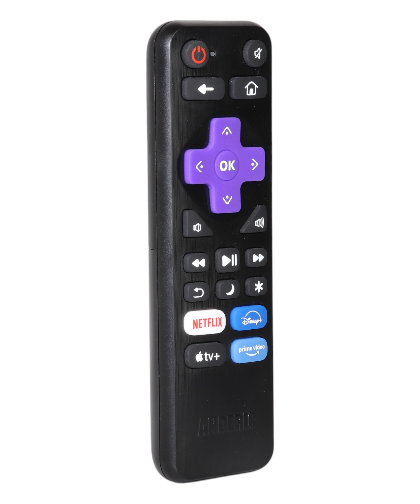 Anderic RRLF26 (No Programming Needed) Replacement Remote Control for most Roku TVs such as ONN, Hisense, Philips, TCL, Hiro