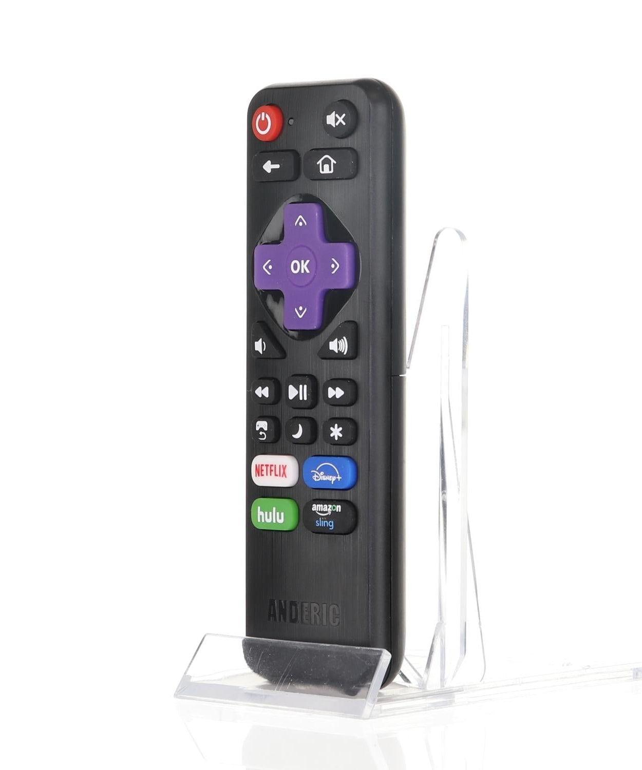 Anderic RRST01.3 Universal Remote Control for Roku Streaming Player and TV with Learning