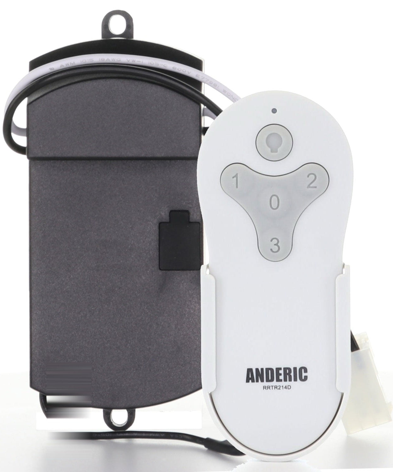 Anderic RRTR214D-MRAC06S1M-KIT Replacement Ceiling Fan Remote Control Kit for Harbor Breeze Mazon Ceiling Fans