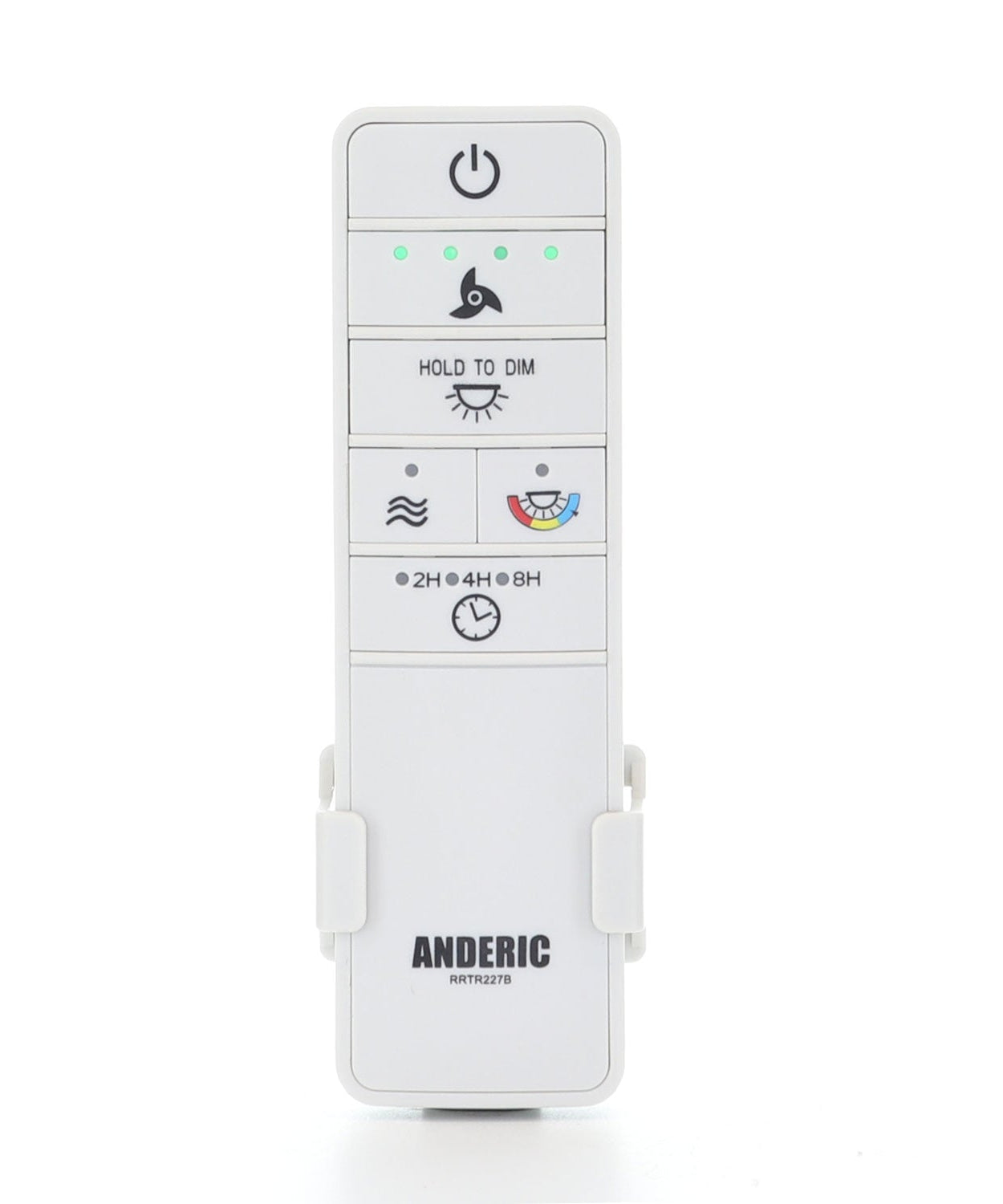 Anderic RRTR227B Ceiling Fan Remote Control for Hampton Bay Hubspace TR227B, 2AQZU-18015 - White