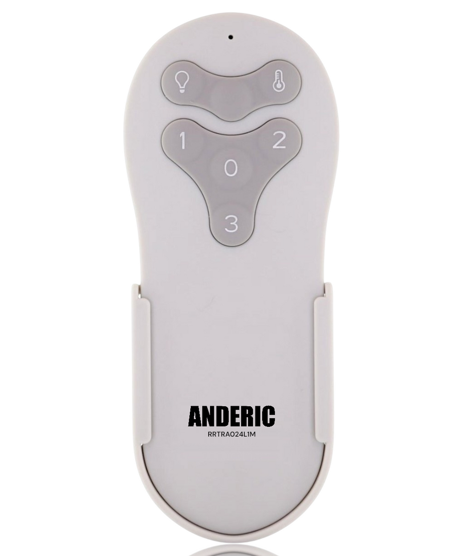 Anderic RRTRA024L1M Replacement Remote Control for Harbor Breeze Reidsport 44-In & 52-In Ceiling Fans | 2AQZU-18038 | 304.25 MHz