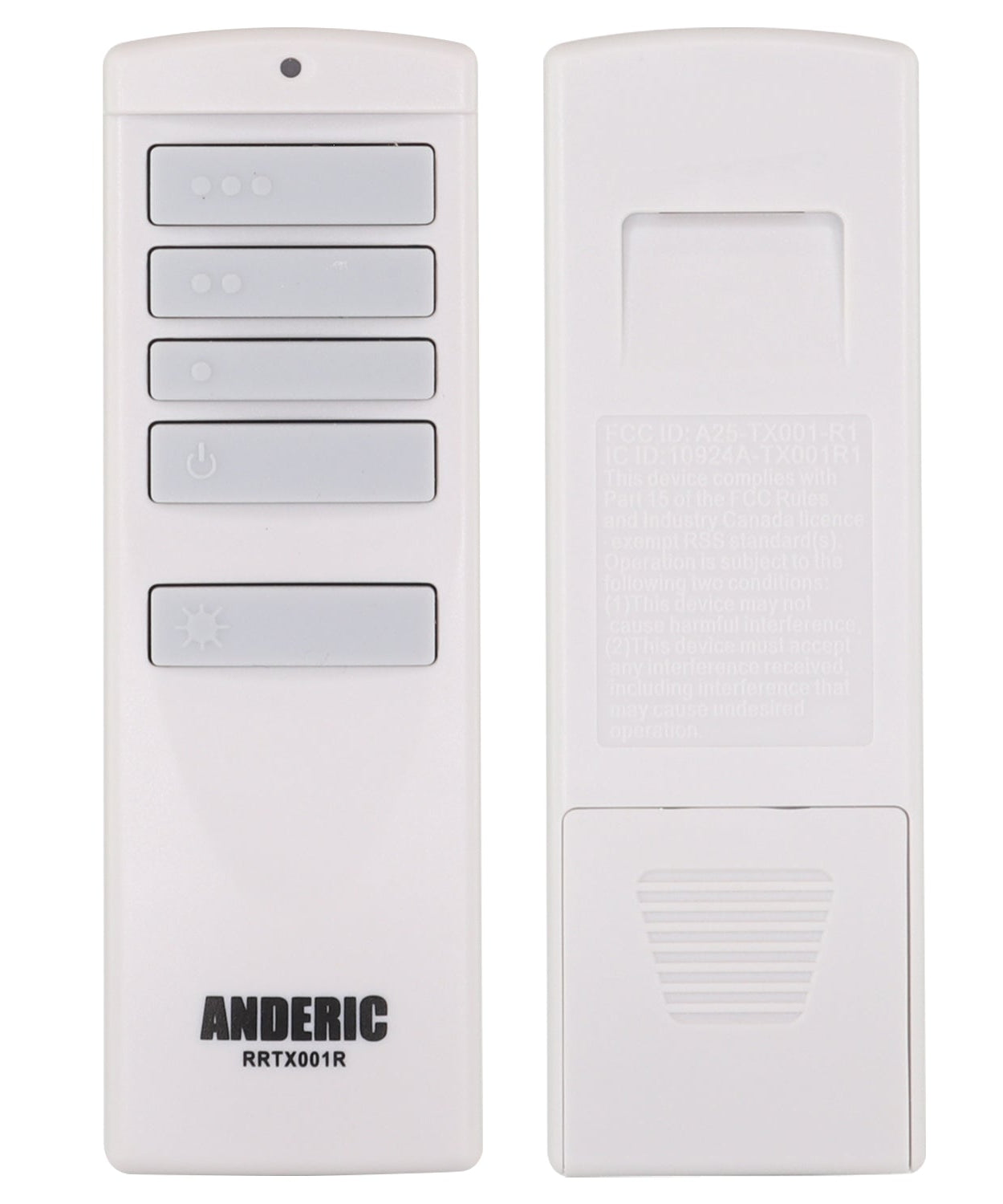 Anderic RRTX001R Replacement Ceiling Fan Remote Control for Harbor Breeze A25-TX001-R1 / A25-TX005-R