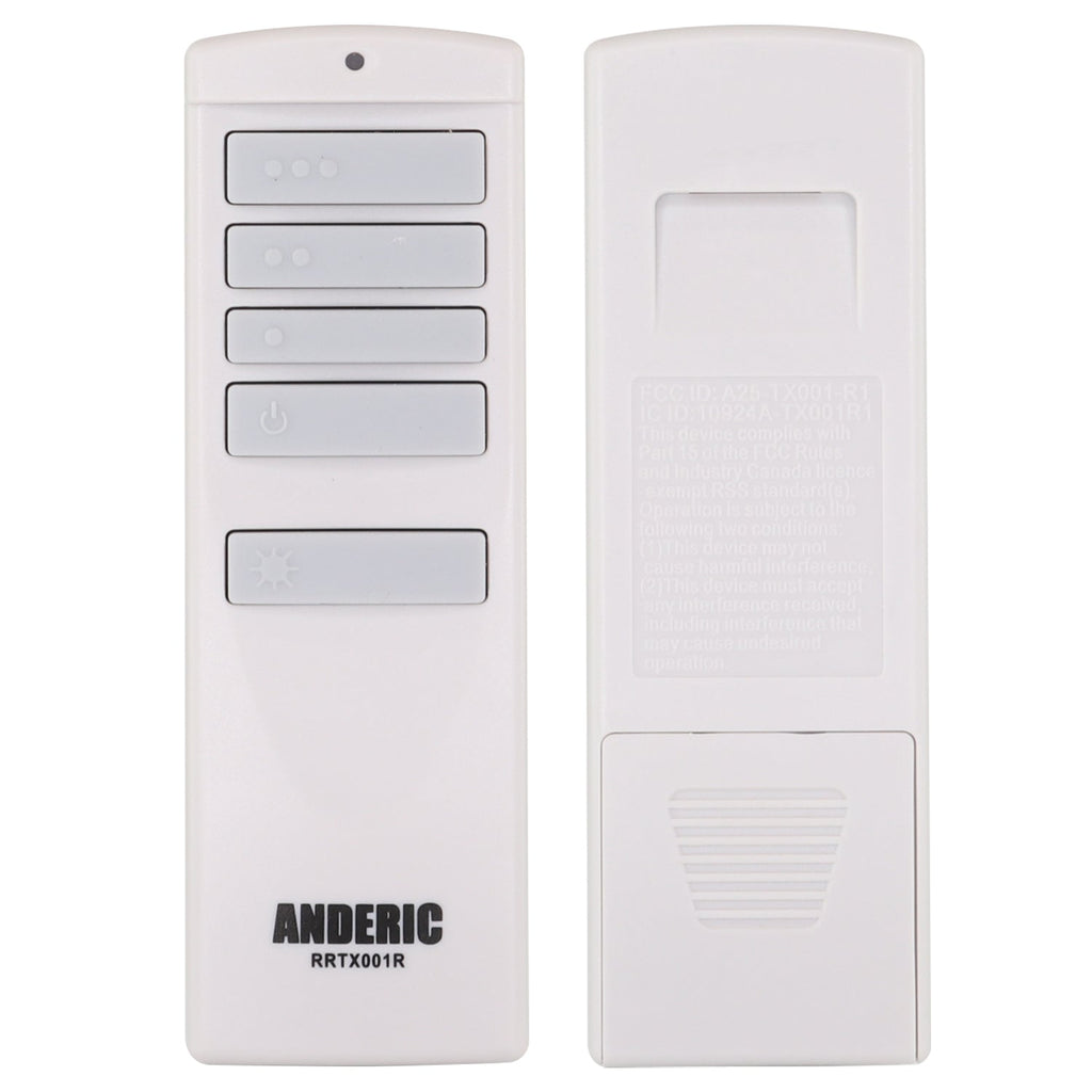Anderic RRTX001R Replacement Ceiling Fan Remote Control for Harbor Breeze A25-TX001-R1 / A25-TX005-R
