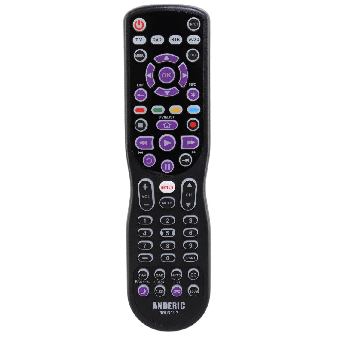 Substitute for RCA RCR004RWD 4-Device Universal Remote Control [RRUR01]