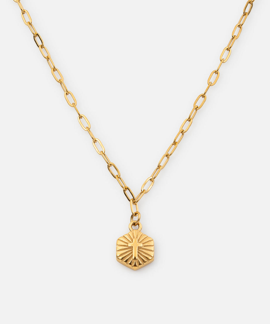 Radiant Cross Necklace