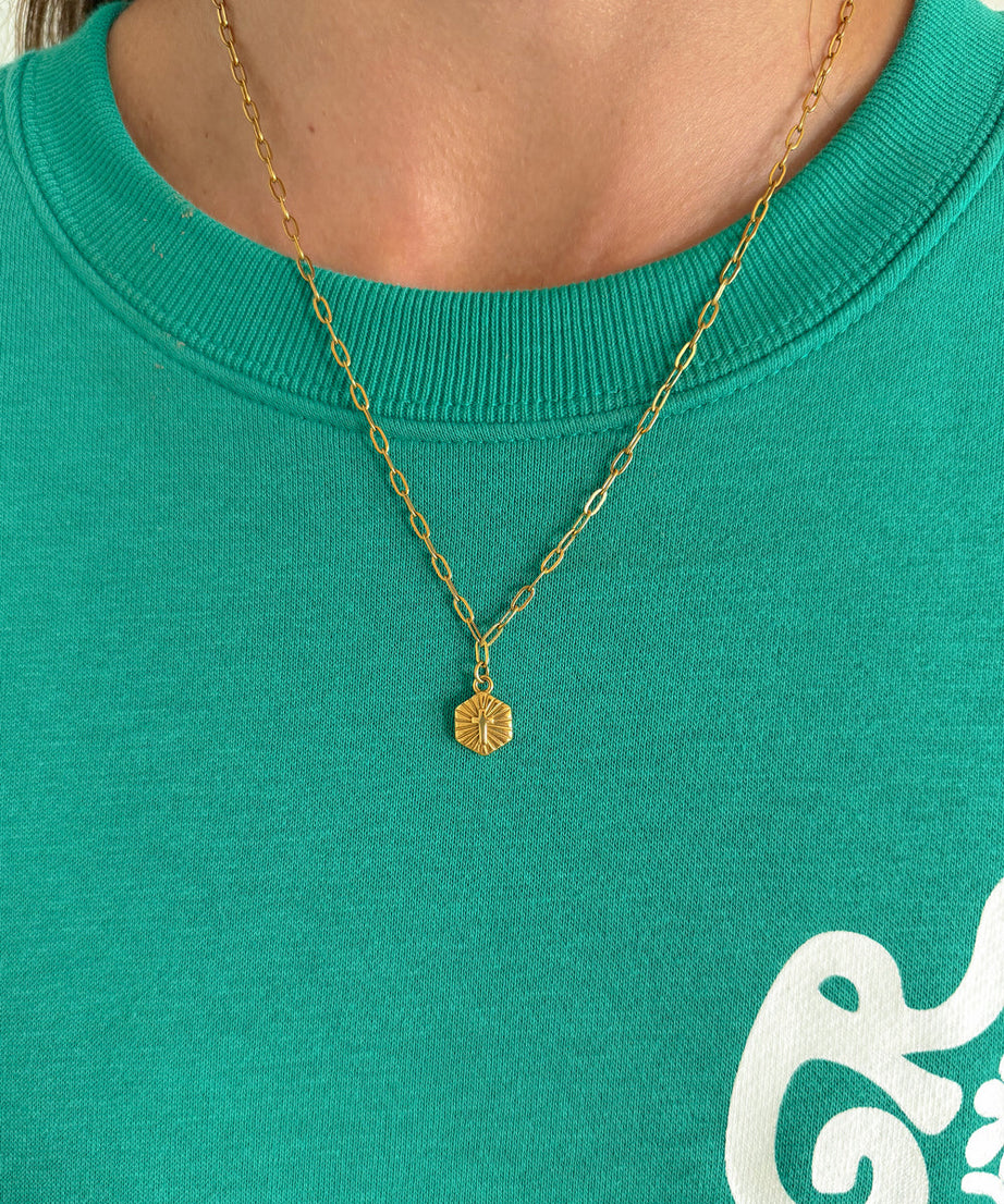 Radiant Cross Necklace