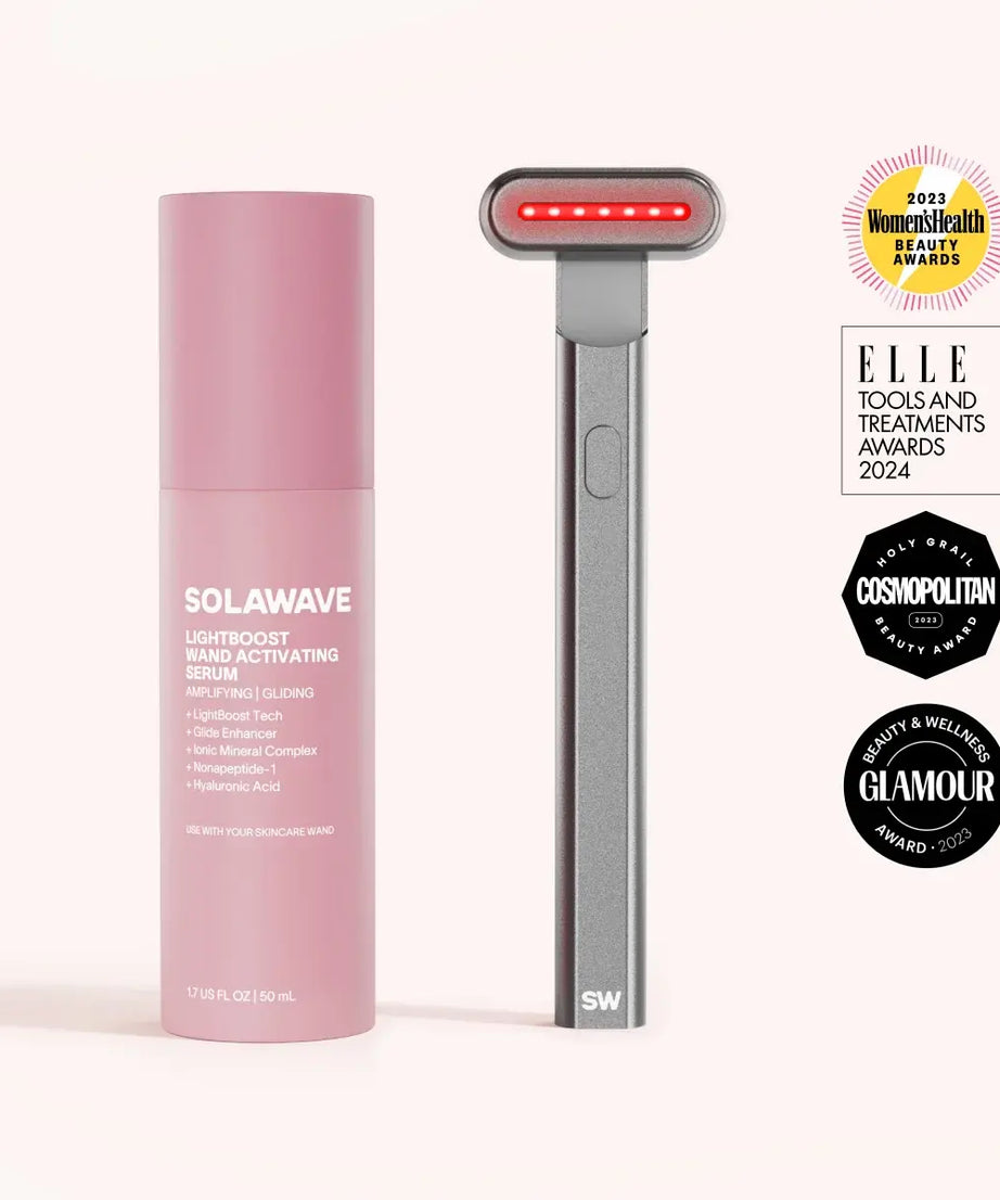 4-in-1 Rotlichttherapie-Stab & Aktivierendes Serum Kit