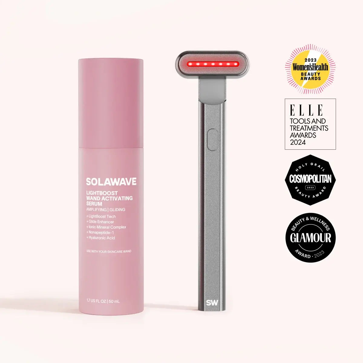 4-in-1 Rotlichttherapie-Stab & Aktivierendes Serum Kit