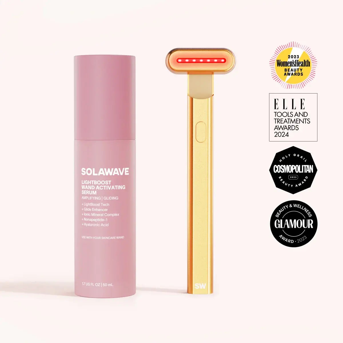4-in-1 Rotlichttherapie-Stab & Aktivierendes Serum Kit
