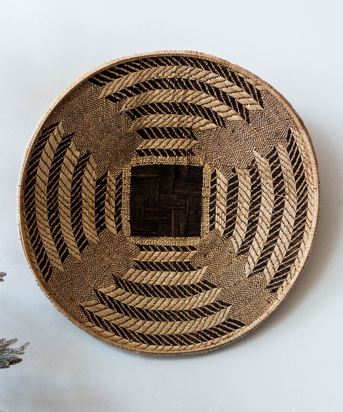 Statement Zambian Plateau African Wall Decor Basket