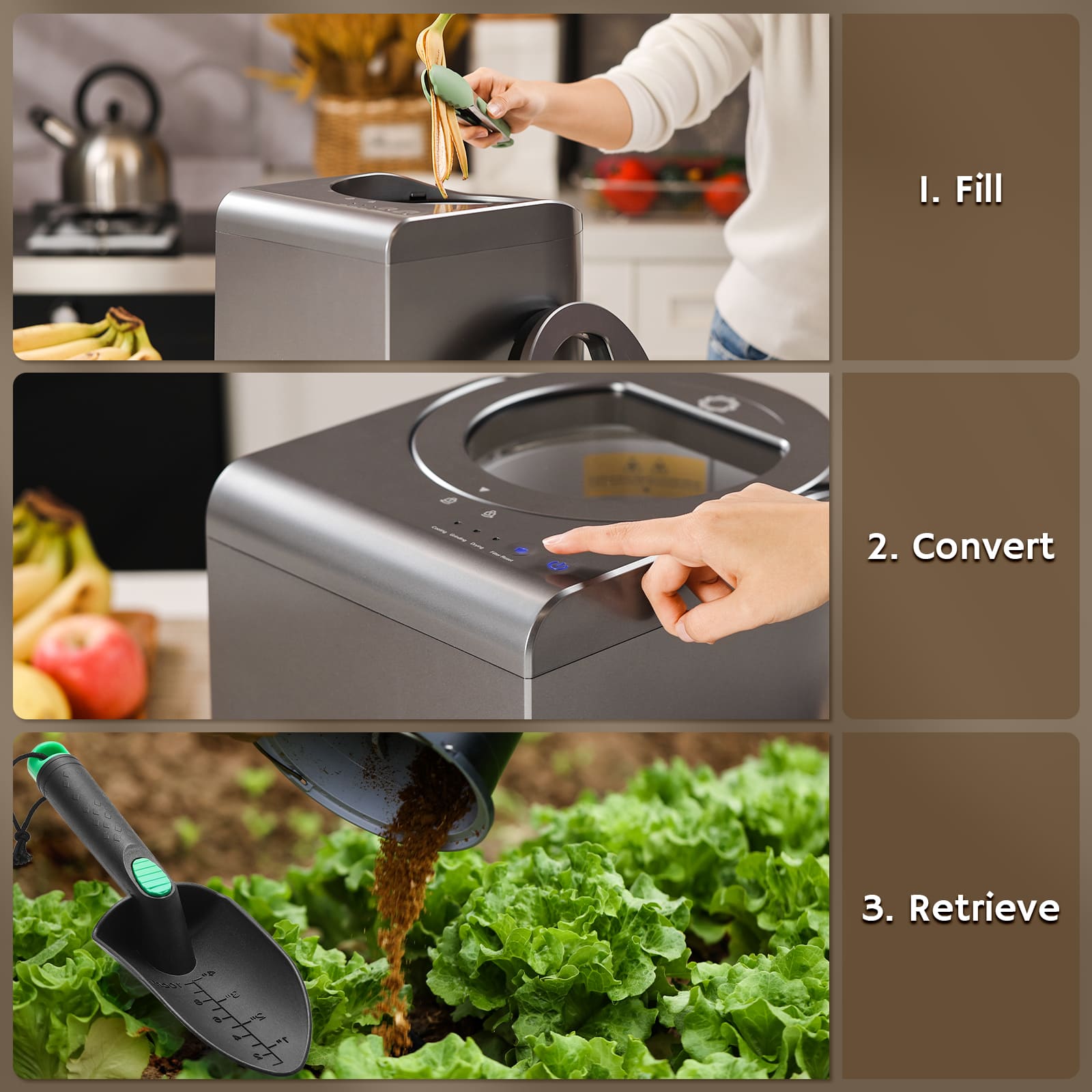 Revive V500 Electric Kitchen Composter, Visual Version