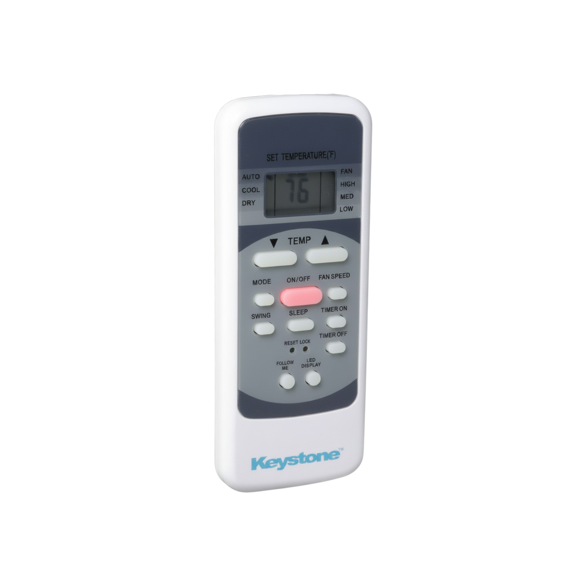 Keystone Rg51I38/BGCEFU Portable Air Conditioner unit Remote Control | LCD Display - 17317000A00661