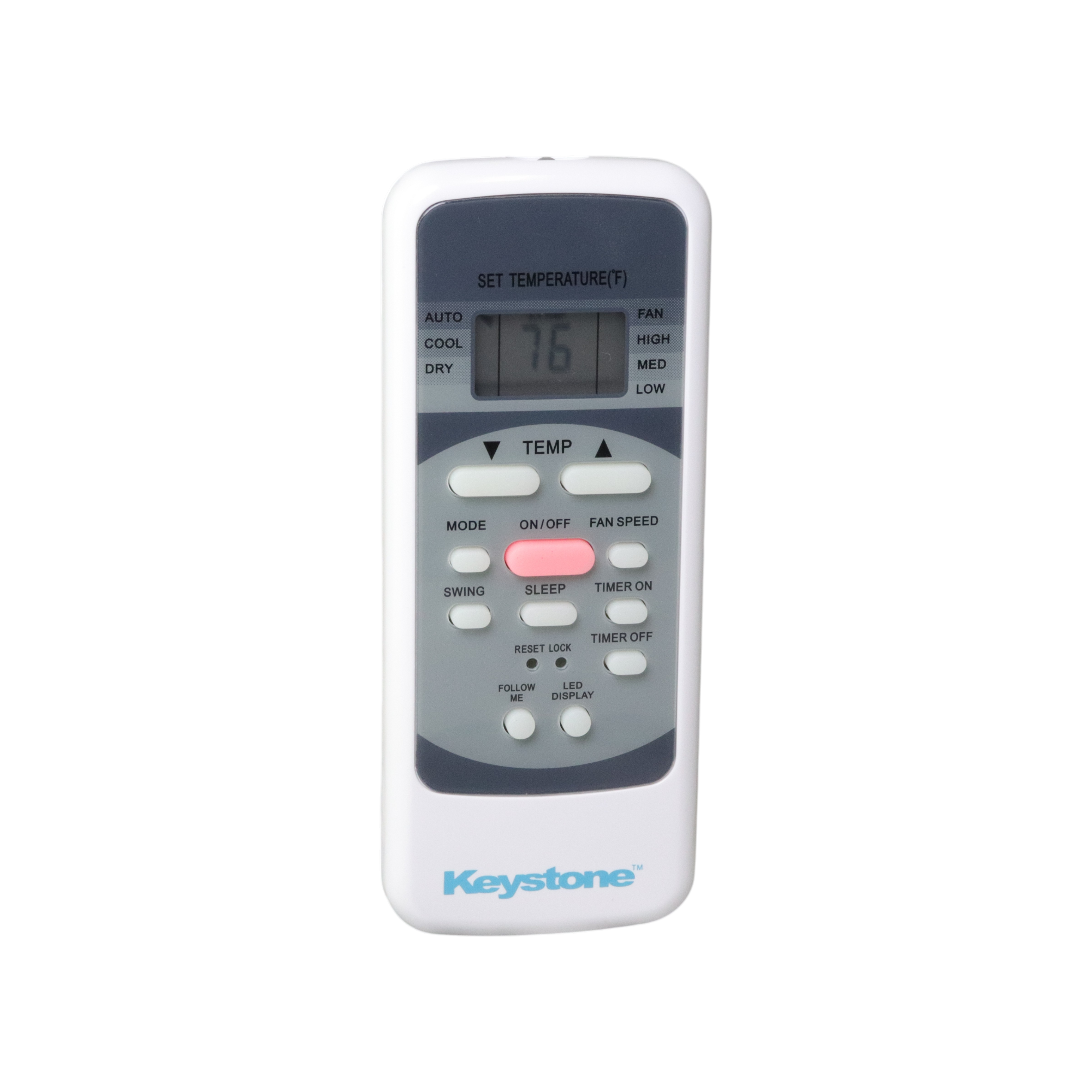 Keystone Rg51I38/BGCEFU Portable Air Conditioner unit Remote Control | LCD Display - 17317000A00661