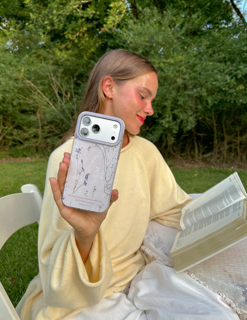 Romans 12:12 Phone Case