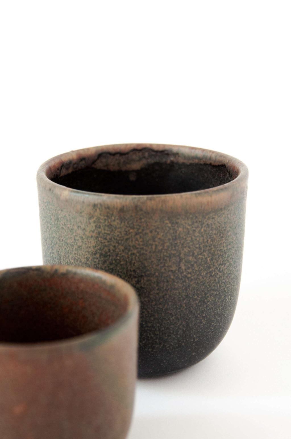 Rust Stoneware Coffee Cup