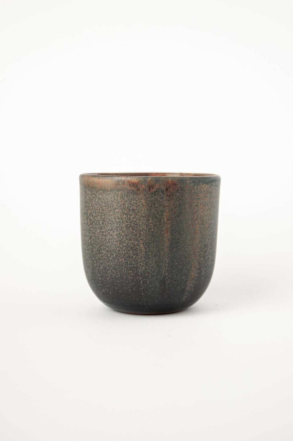 Rust Stoneware Coffee Cup