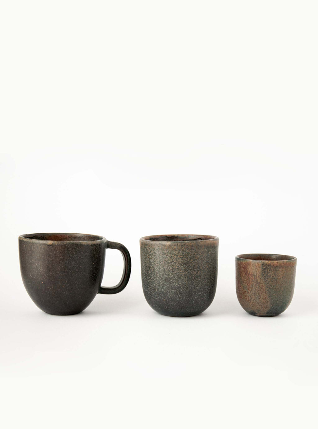 Rust Stoneware Coffee Cup