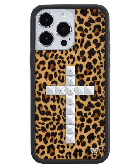 Stud Cross Meow iPhone Case