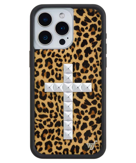 Stud Cross Meow iPhone Case