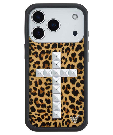 Stud Cross Meow iPhone Case
