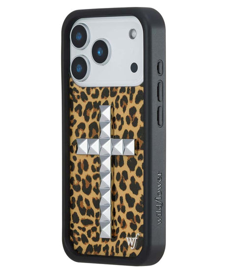 Stud Cross Meow iPhone Case
