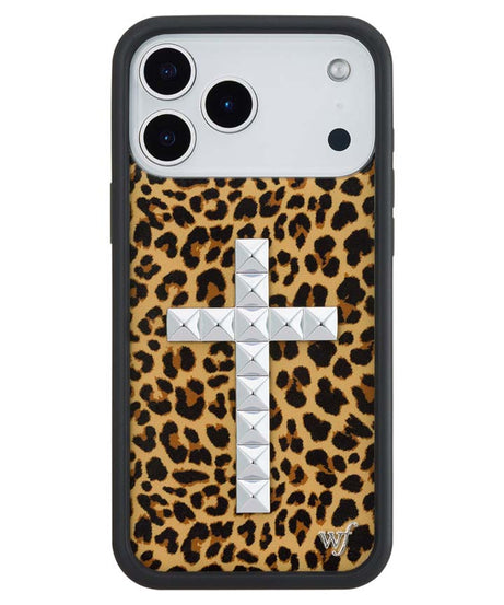 Stud Cross Meow iPhone Case