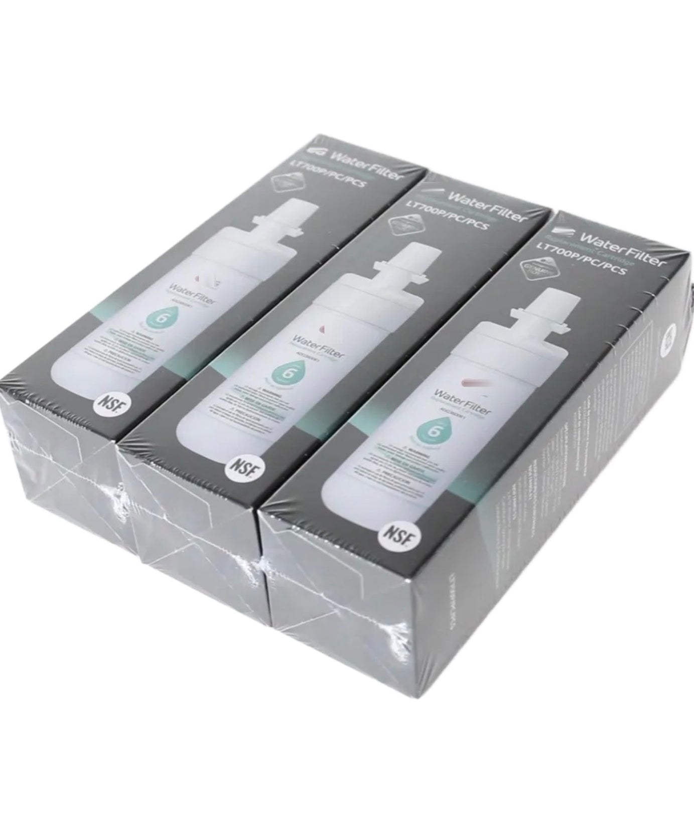 [3er-Pack] LG ADQ75795103 LT700P Kühlschrank-Wasserfilter