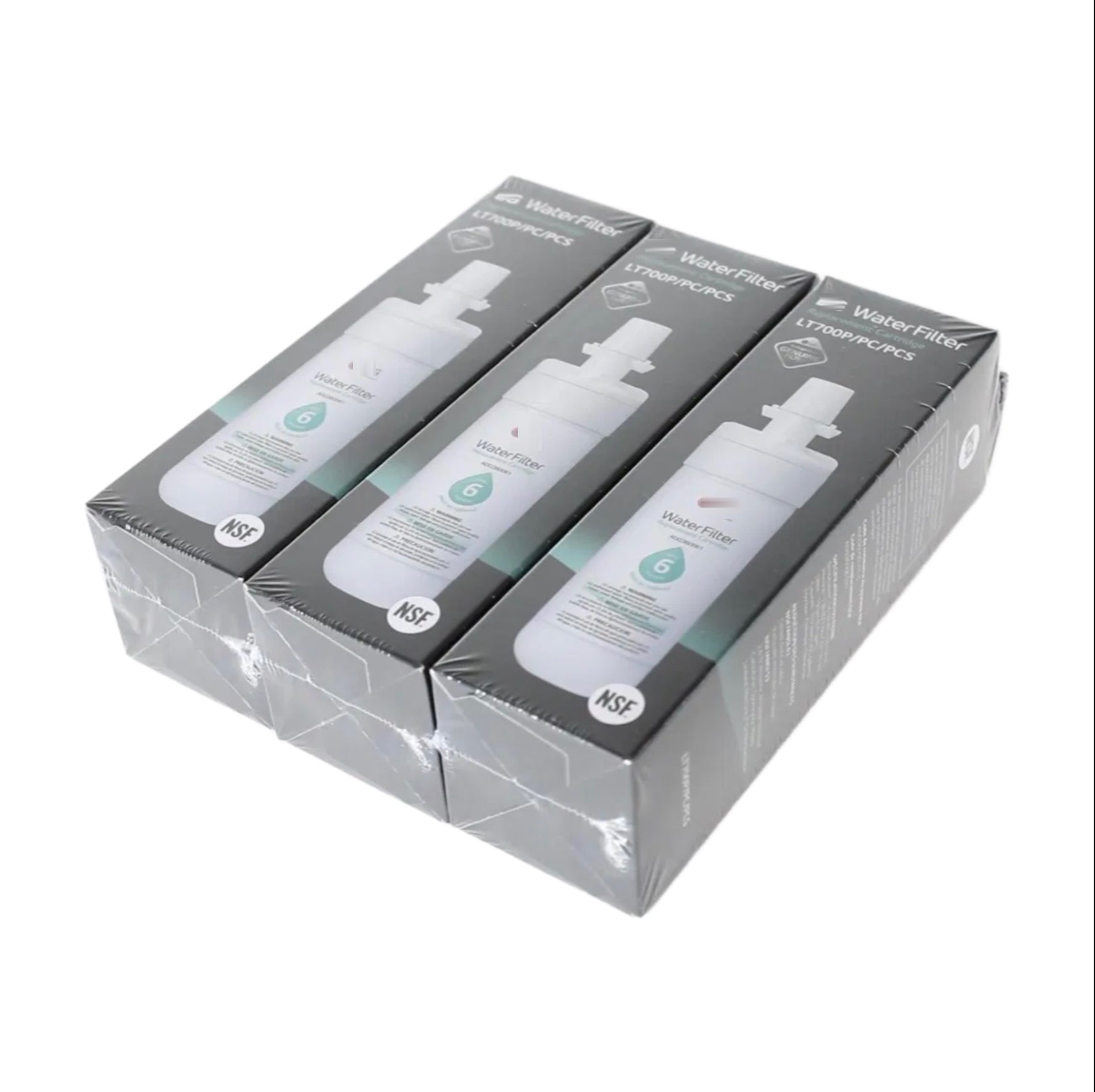 [3 Pack] LG ADQ75795103 LT700P Refrigerator Water Filters