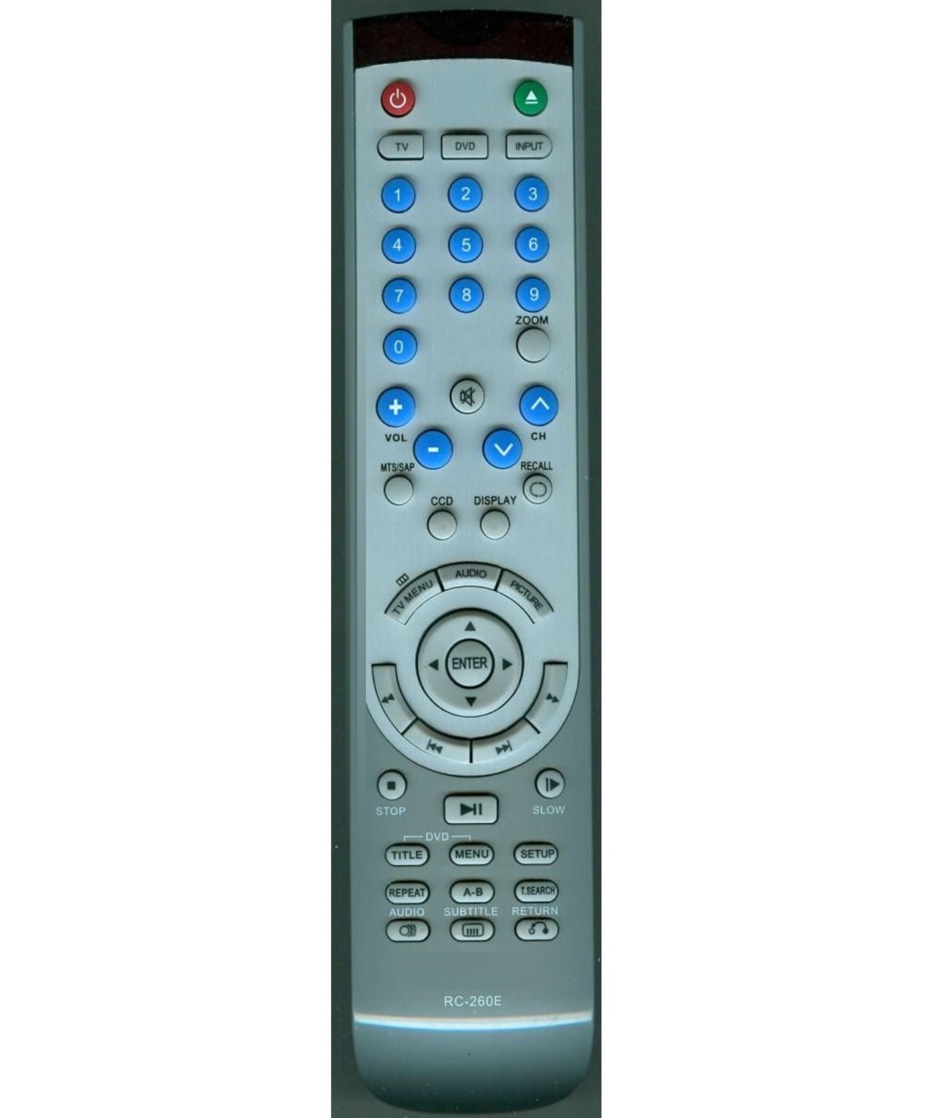Insignia RC260E TV/DVD Combo Remote Control - ES06195E