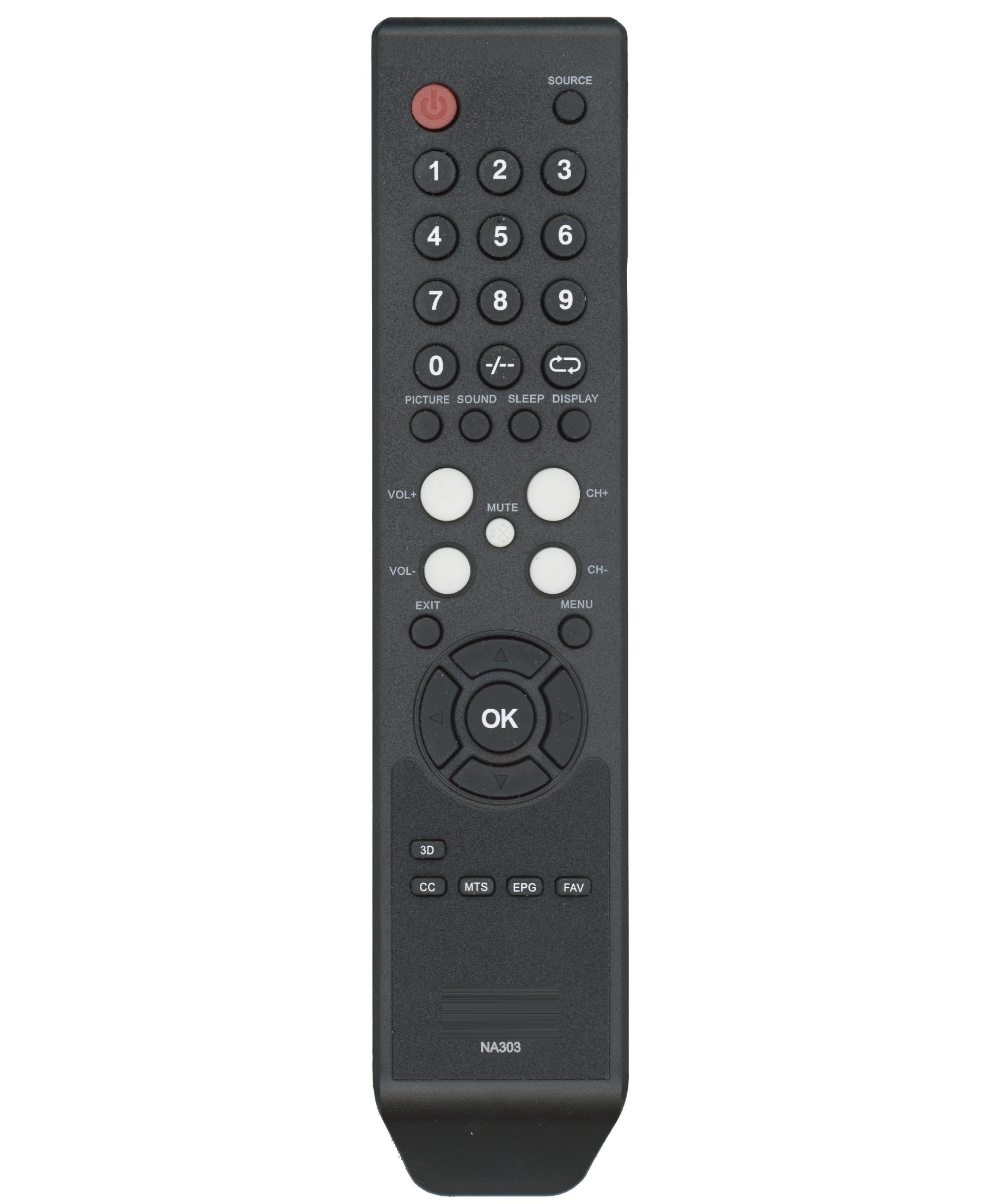 Avol NA303 TV Remote Control