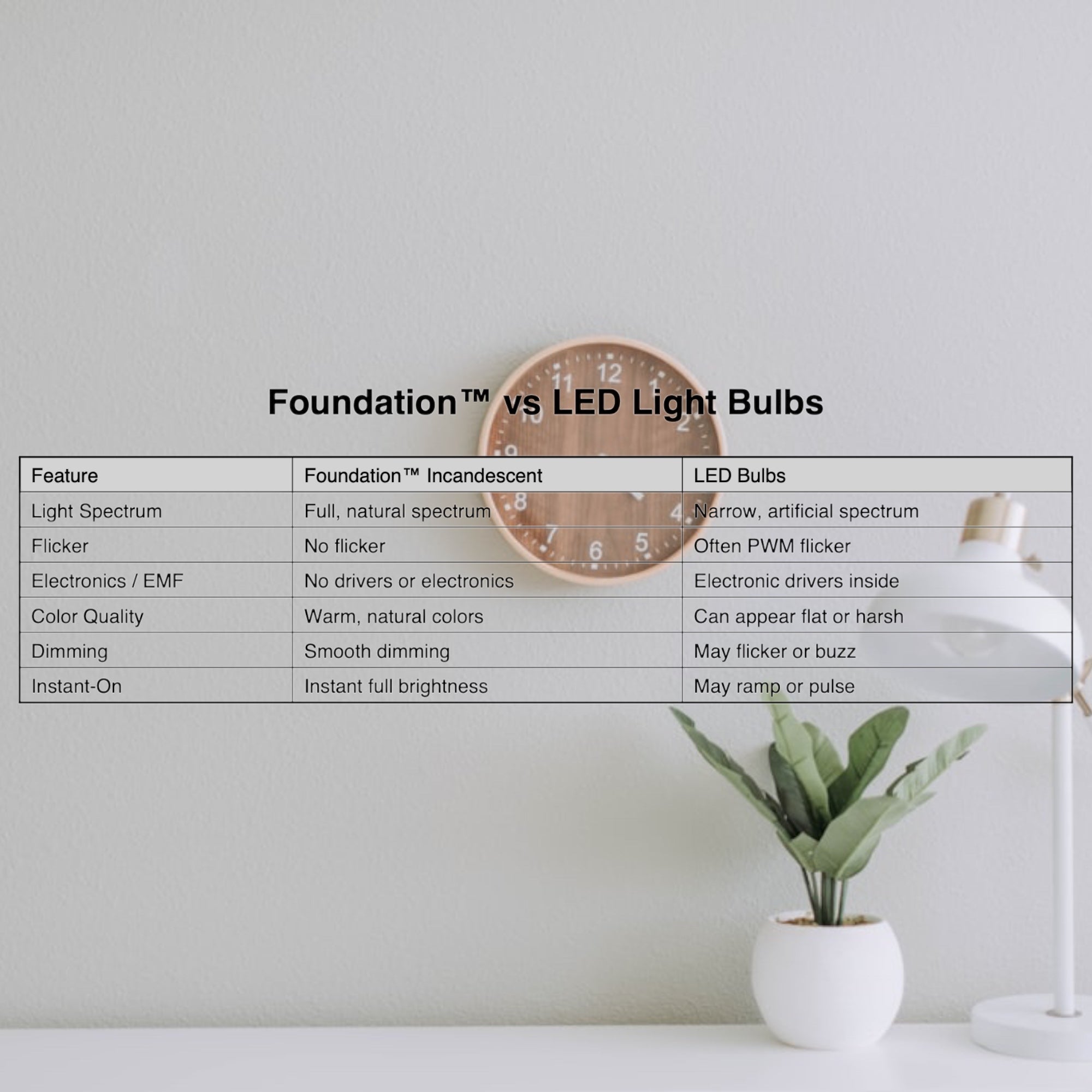 Foundation™ 40-Watt Incandescent Dimmable Light Bulb - 2700K Soft White, E12 Candelabra Base, Torpedo - 6-Pack