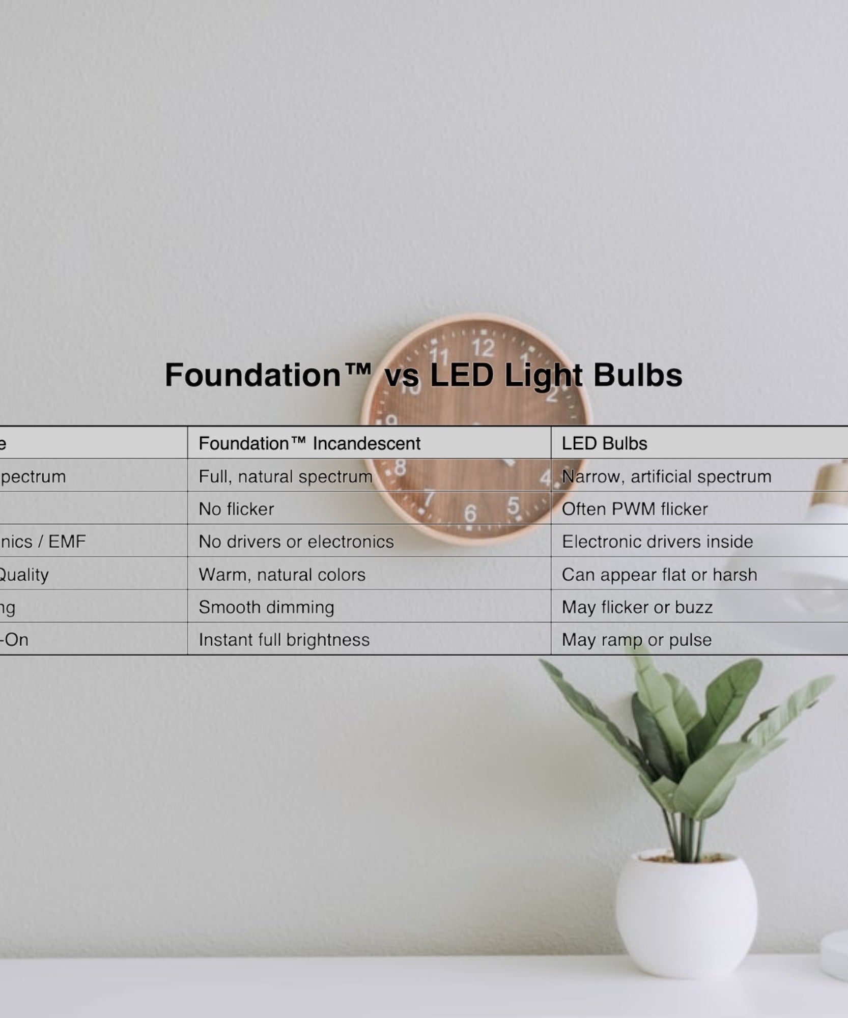 Foundation™ 60-Watt Incandescent Dimmable Light Bulb for Home Lighting - 2700K Soft White, E26 Medium Base - 4-Pack